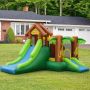 Inflatable children's playground, trampoline, 2 slides and climbing wall, 31.75 × 29.21 × 19.05 cm