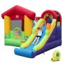 Inflatable children's play castle, With slide and basketball hoop, 325 × 290 × 205 cm