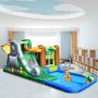 Inflatable water playground for children, with slide and pool, 525 × 300 × 200 cm