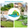 Inflatable water playground, 2 slides, 400 × 360 × 255 cm