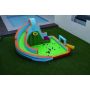 Inflatable water playground, 50 balls, Multicolored, 380 × 380 × 221 cm