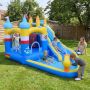 Inflatable water playground, 50 balls, with 750 W blower, 431.8 × 289.6 × 259 cm