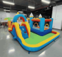 Inflatable play castle, 50 balls, 490 × 360 × 204 cm