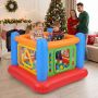 Inflatable trampoline, 3 in 1, red/orange/yellow/blue, 160 × 160 × 124.5 cm