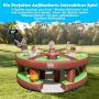 Inflatable Whack-a-mole game, 7 holes, up to 3 children, 256 × 256 × 120 cm
