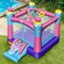Inflatable children's playhouse, with slide and jumping area, 265 × 334 × 250 cm
