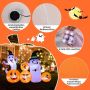 Inflatable Halloween Decoration Set, 2 Ghosts and 4 Pumpkins, 170 × 70 × 125 cm