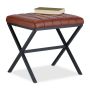 Taburet Relaxdays 10049957.0, Must/pruun, 47 × 46 × 42 cm