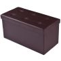 Pouf, Foldable with Storage, 30 × 15 × 15 in