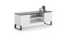 TV table Focus RTV 155x49x40 cm, white / black