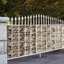 PVC fence panel, 20 clips
