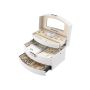 Refined jewelry box JBC213W, white