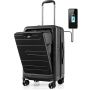 Hand luggage, 20 inches, expandable, 37 × 25 × 56 cm