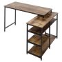 Desk Homcom 135x90x79cm., brown/black
