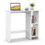 Desk, 3-position shelf, White, 80.01 × 73.66 × 39.37 cm