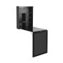 Desk, Folding, Black/White, 60 × 85.5 × 145.5 cm