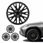 Rattakilbid VEVOR T-R16-20, 4 tk, R16, 20 kodarat, Must, Ø44 × 6 cm