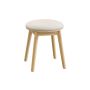 Bar stool 37x37x43cm., light brown/white