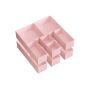 Set of 12 clothes storage boxes, pink