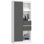 Shelf NORE R80 CLP, white/gray