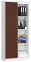 Shelf NORE CLP R80, white/dark brown