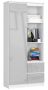 Shelf NORE CLP R80, white/light gray