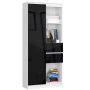 Shelf NORE CLP R80, white/black