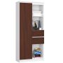 Shelf NORE CLP R80, white/dark brown