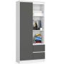 Shelf NORE R80 CLP, white/gray