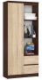 Shelf NORE CLP R80, dark brown/oak