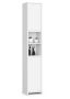 Tall bathroom cabinet NORE Fin, white