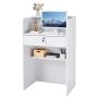 Vastuvõtulaud VEVOR DX0202-C250357D-01, 1 sahtel, Valge, 60 × 96 × 40 cm