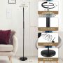 Adjustable LED floor lamp, Remote control, Black