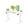 Height-adjustable electric desk 120×60 cm, vintage brown