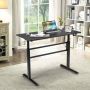 Height-adjustable computer desk, with armrest, 119.38 × 59.69 × 75–113 cm