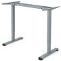Adjustable height table frame, 2 motors, Grey, 109–151 × 59 × 70–120 cm