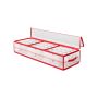 Christmas ornament storage box 96.5x33.5x17.5cm., red