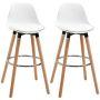 Set of 2 bar stools Homcom 38.5x42.5x91cm., various colors