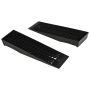 Set of 2 entrance ramps Homcom 70x19.5x7.8cm., black