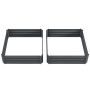 Set of 2 raised beds Outsunny 100x100x30cm., dark gray
