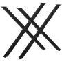 Set of 2 table legs Homcom 80x4x72cm., black