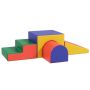 Set of 4 soft building blocks Homcom, assorted colors