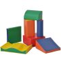 Set of 7 soft building blocks Homcom, assorted colors