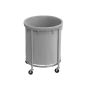 170 liter laundry basket with wheels, gray
