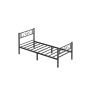 Bed frame 198x91.8x86.4cm., black