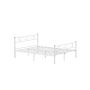 Bed frame 207.6x161.8x86.4cm., white