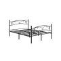 Metal bed frame, black