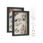 Set of 2 photo frames 36.5x26cm., black