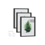 Set of 3 photo frames 2.8x29.3x37cm., black