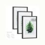 Set of 3 photo frames 2.8x43.4x31.1cm., black
